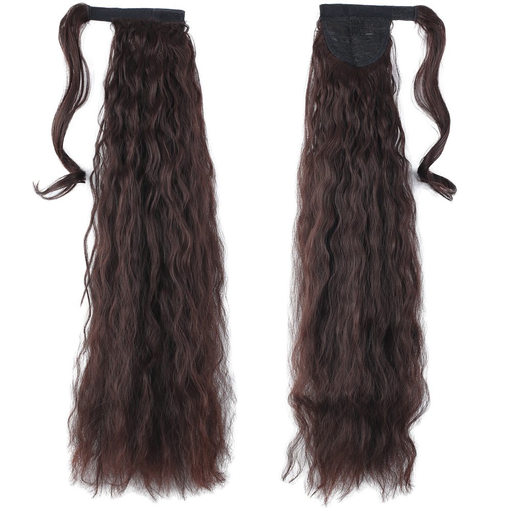 Tie-Up Fluffy Wavy Ponytail / Dark Brown