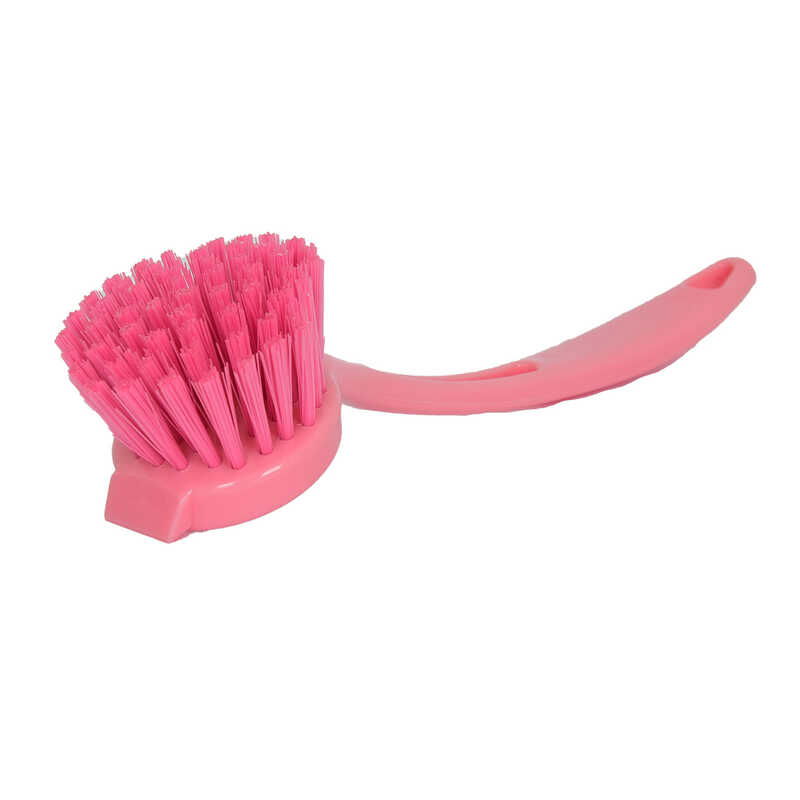 Plastic Handle Sink Bathtub Dish Brush Mixed Color