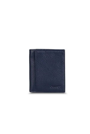 Navy Blue Leather Men's Wallet