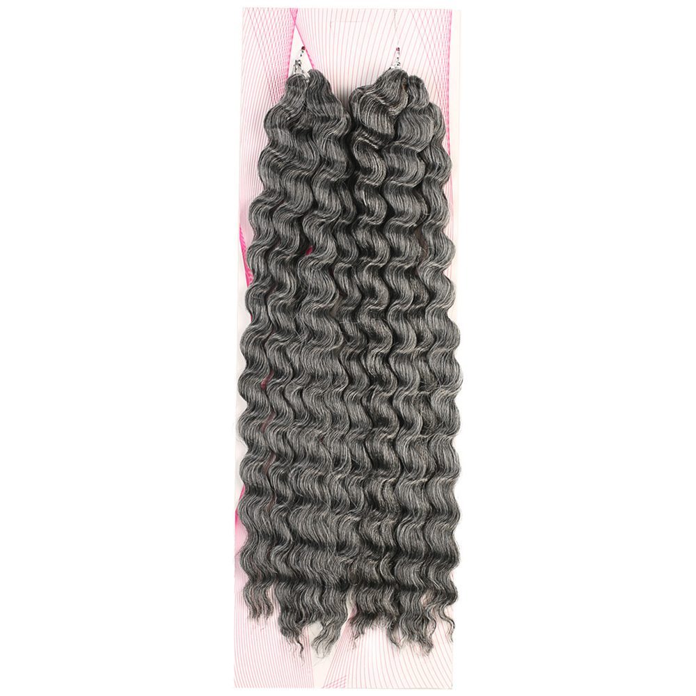 Nice Bulk Afro Water Wavy Look Hair / Dark Gray