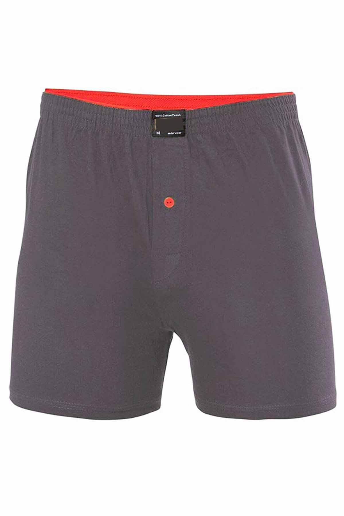 Men's Cotton Men's Combed Boxers Smoked with Button - 1146A