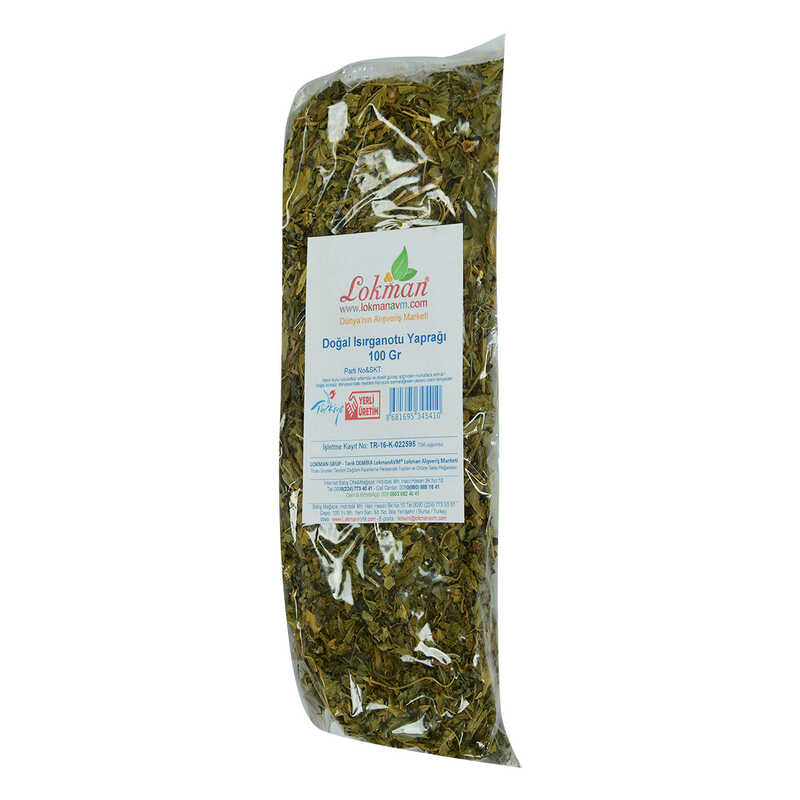 Natural Nettle Leaf 100 Gr Package