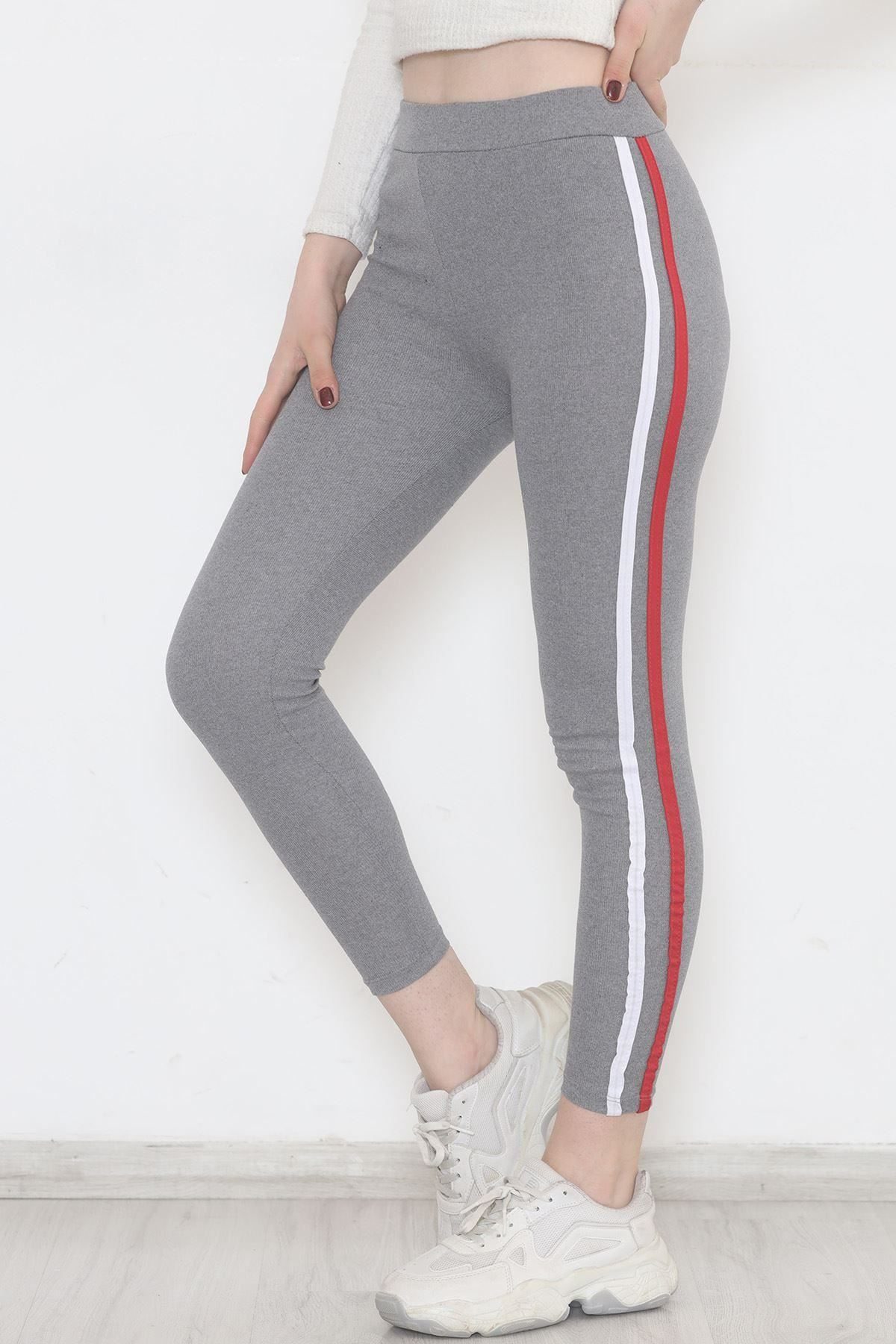 Double Stripe Ribbed Leggings Grikred