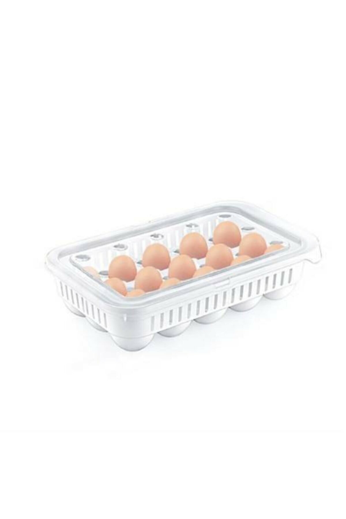 Hygienic Egg Storage Container 15 Compartments with Lid