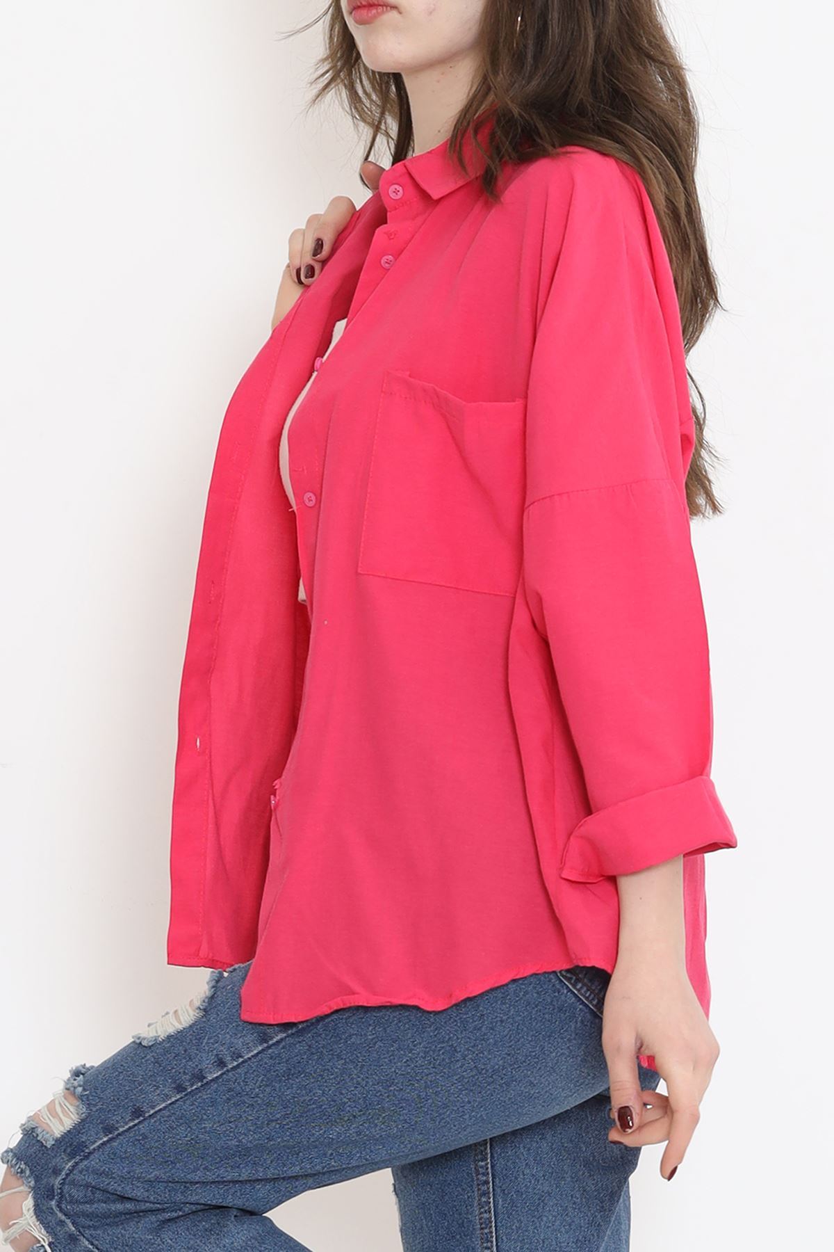 One Pocket Shirt Fuchsia