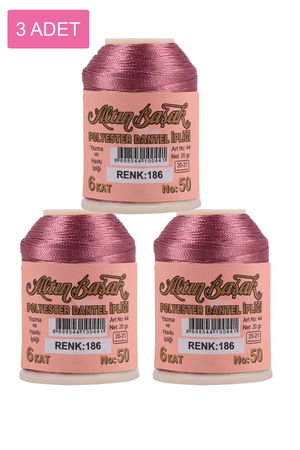 3 Pieces Altinbasak Oya and Lace Floss 20 gr - Turk - No: 186