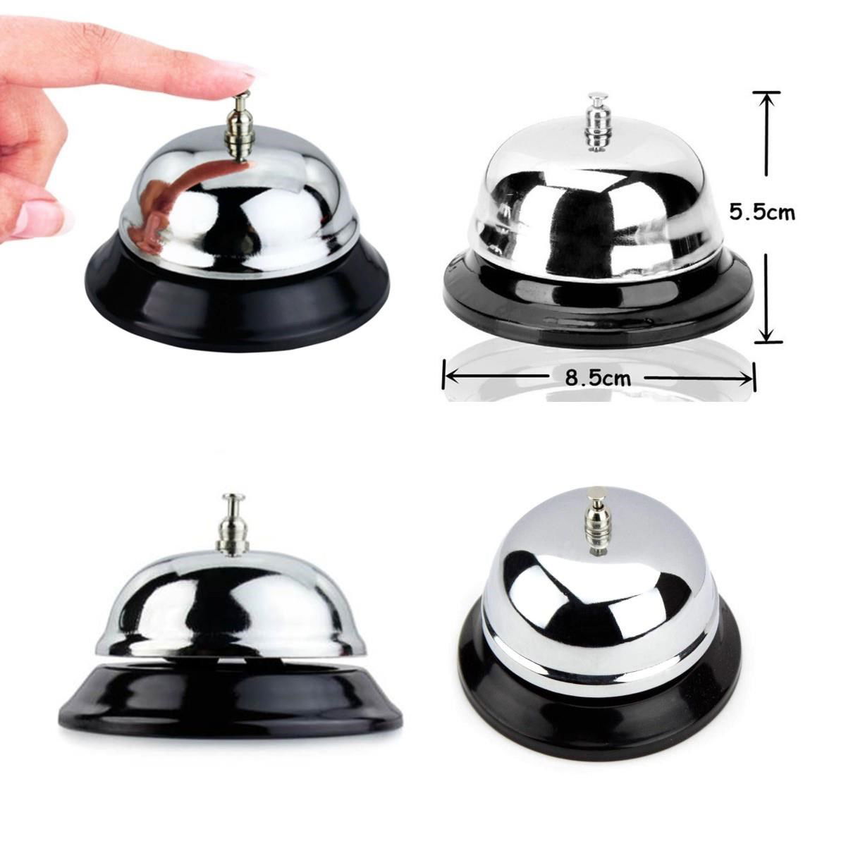 Reception Bell - Desk Bell Hotel Reception Desk Attendant Call Bell Silver