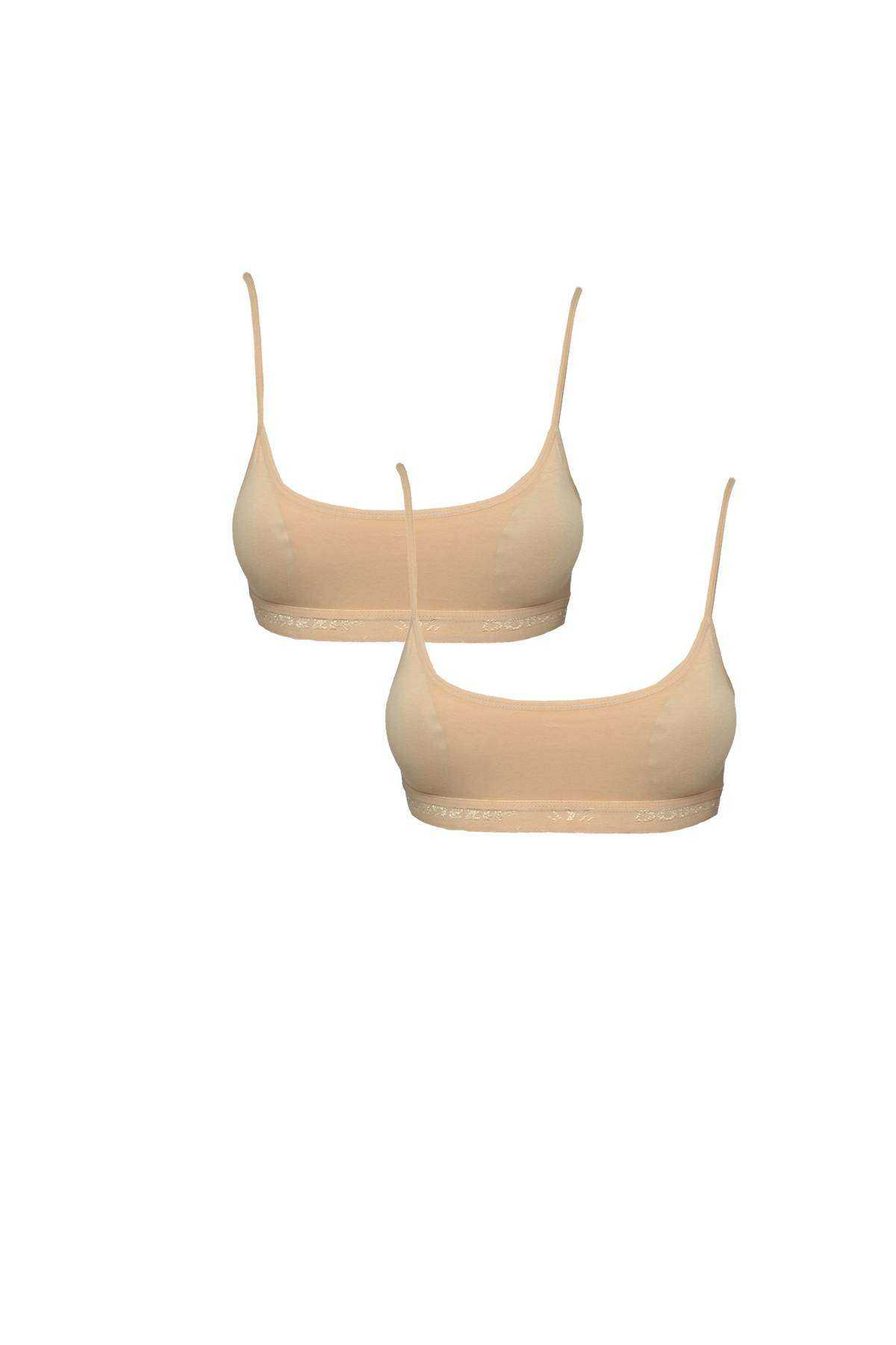 Skin Color Bustier with Padded Straps 2pcs