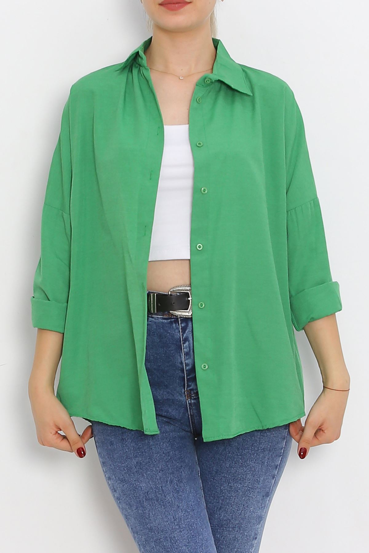 Oversize Shirt Green4