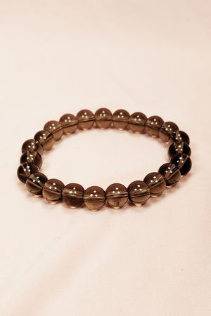 Smoky Quartz Natural Stone Bracelet Boxed