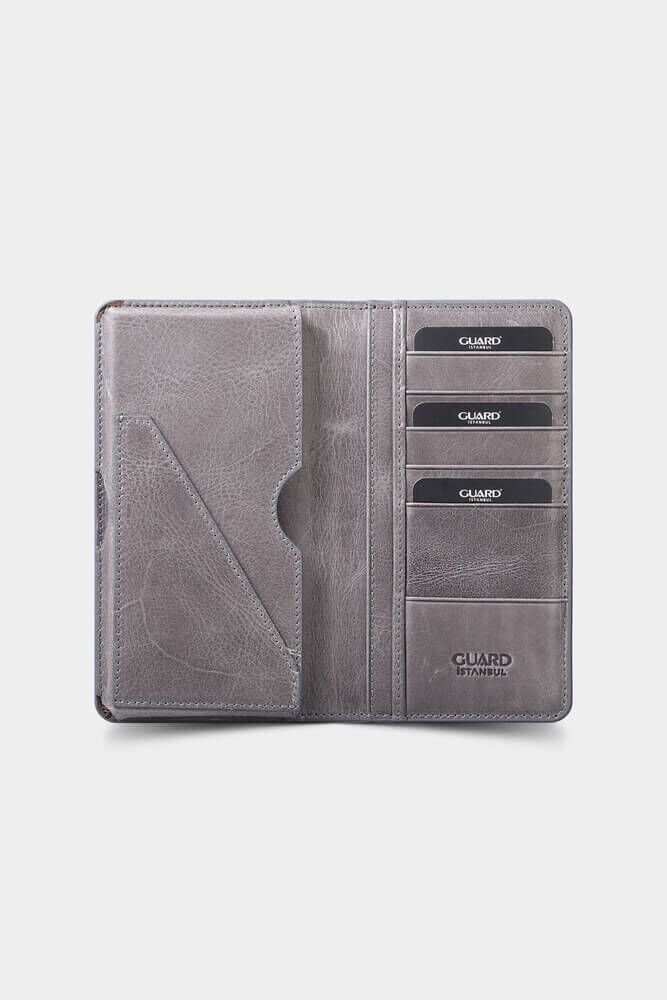 Gift Antique Gray Portfolio - Wallet Set