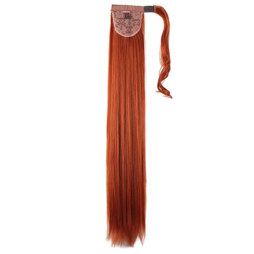 Tie Straight Ponytail / Copper