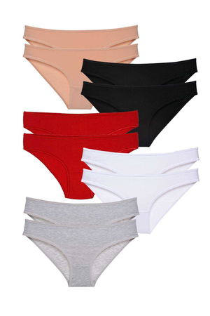 10pcs Eco Set Lycra Women Slip Panties Multicolor