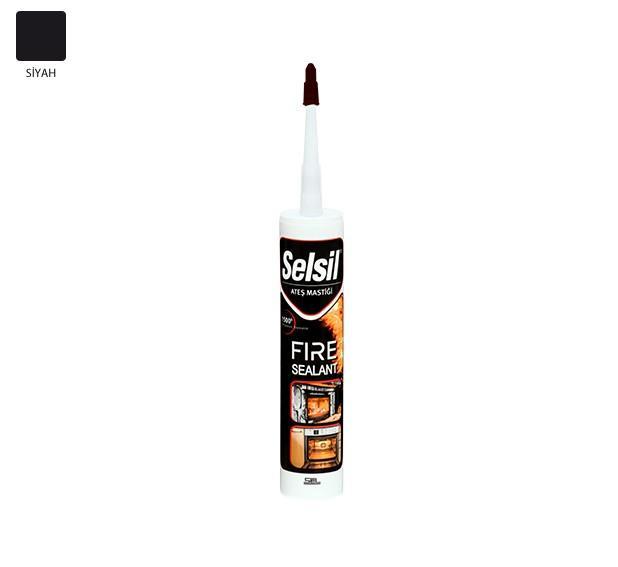 Selsil Fire Sealant Black 300 ml 1500 Degree Resistant