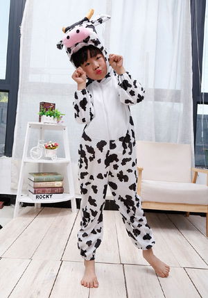 Kids Cow Costume 4-5 Years 100 cm