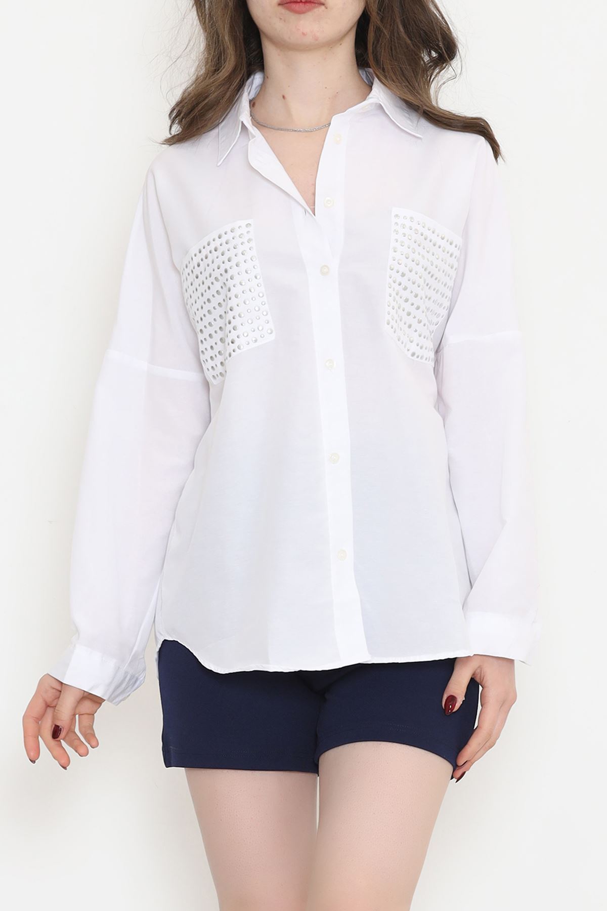 Metal Stone Shirt White