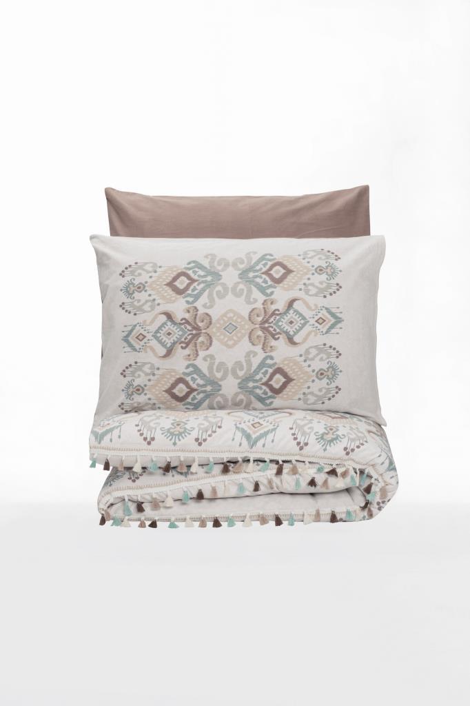 Double Duvet Cover Set Asilo Coffee