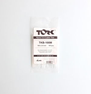 Tork White Cable Tie 2.5X100