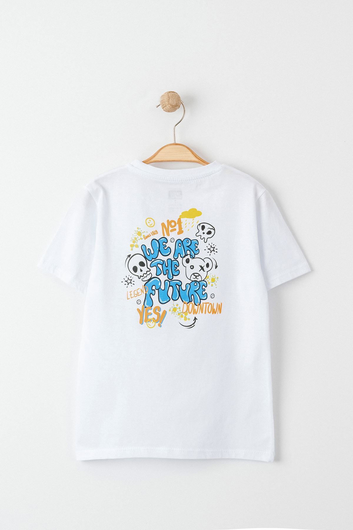 3-7 Years Printed Kids T-Shirt White