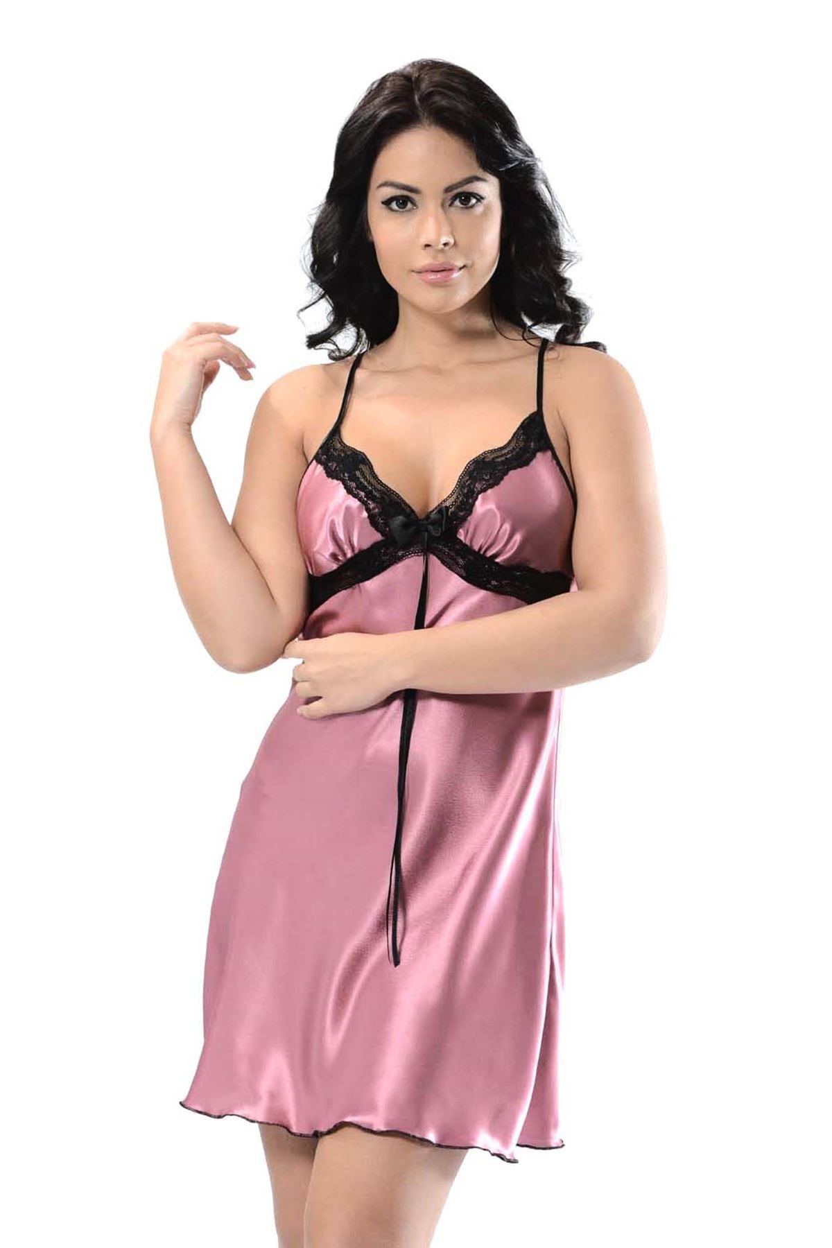 Rose Dry Satin Nightgown