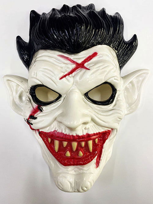 Bloody Mouth Long Ears Horror Mask with Wound Effect 23x25 cm