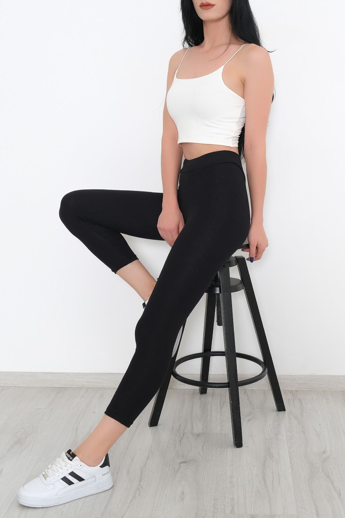 Ribbed Leggings Black