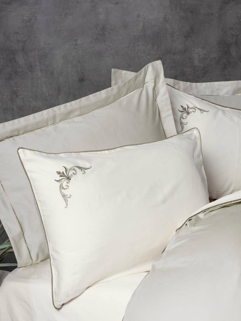 Double Elit Satin Duvet Cover Teresa Beige