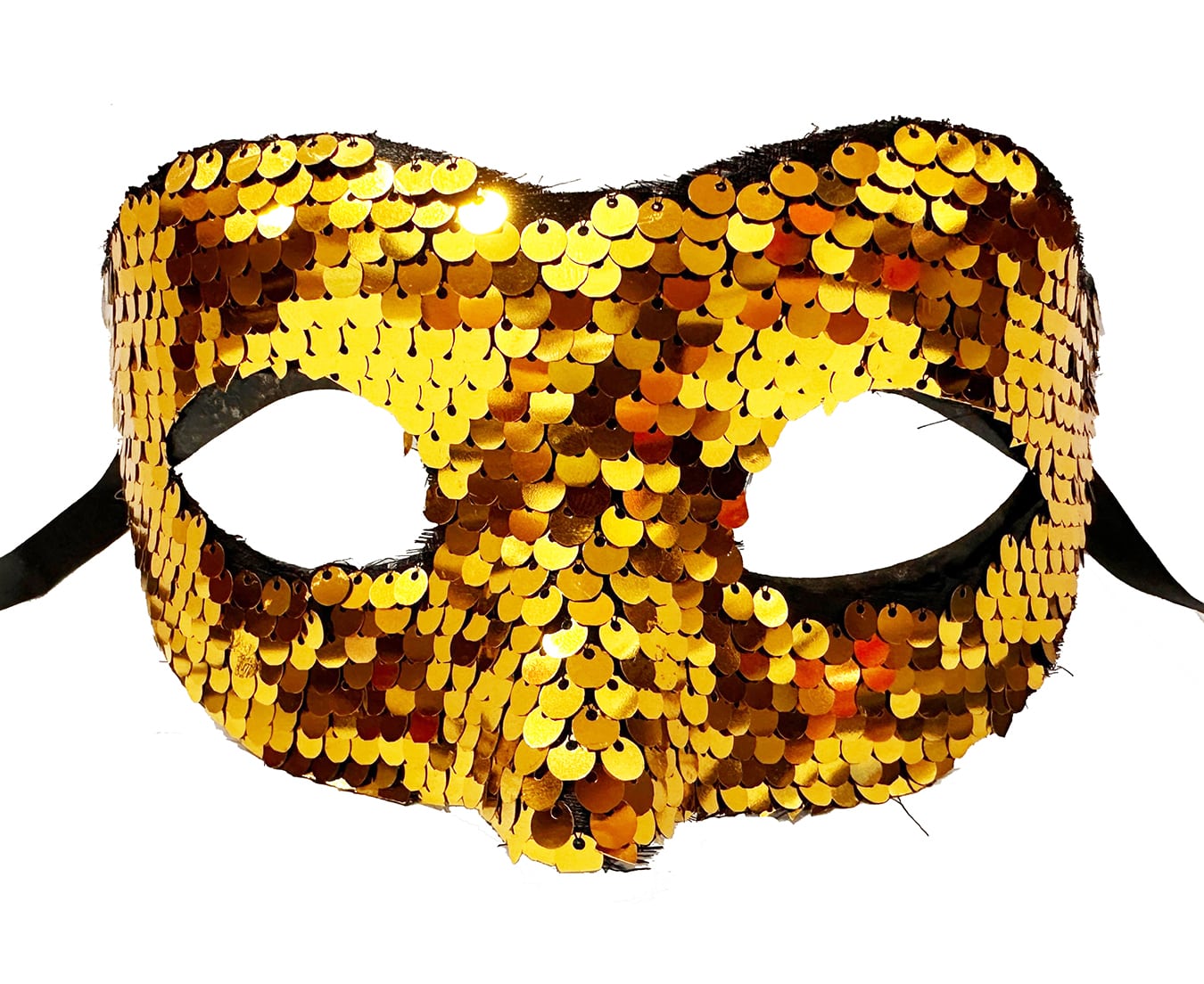 Gold Color Sequin Sequin Party Mask Prom Venice