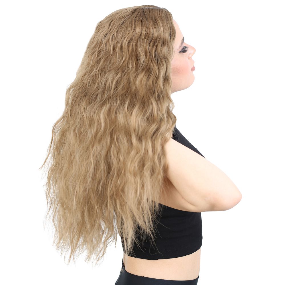 Fluffed Wavy Long Kanekalon Fiber Synthetic Wig / Baby Sandal