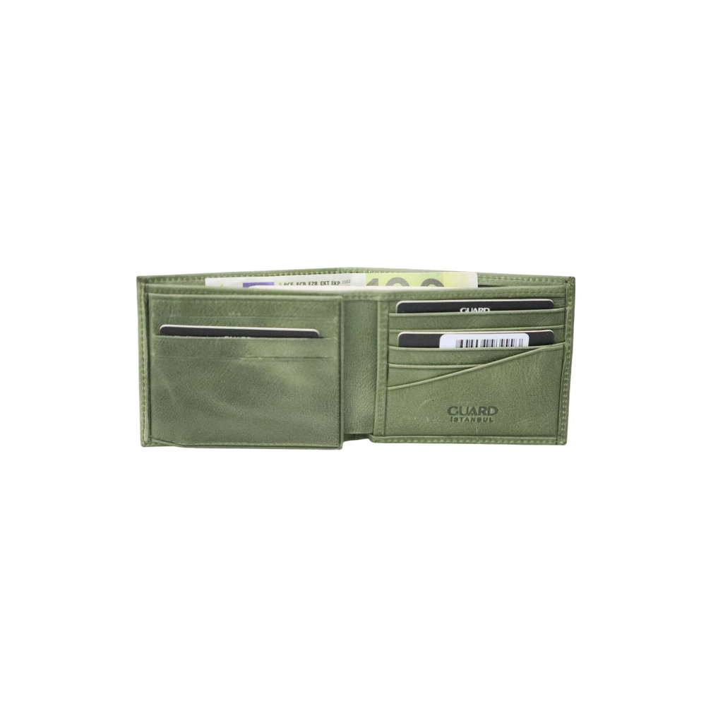 Green Tiguan Crazy Leather Men's Wallet