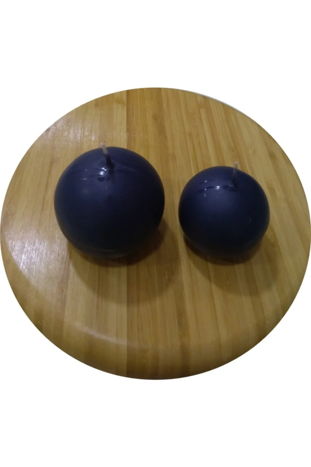 2-Piece Candle Set Ball Large Size Small Size Colorful Turk-G300