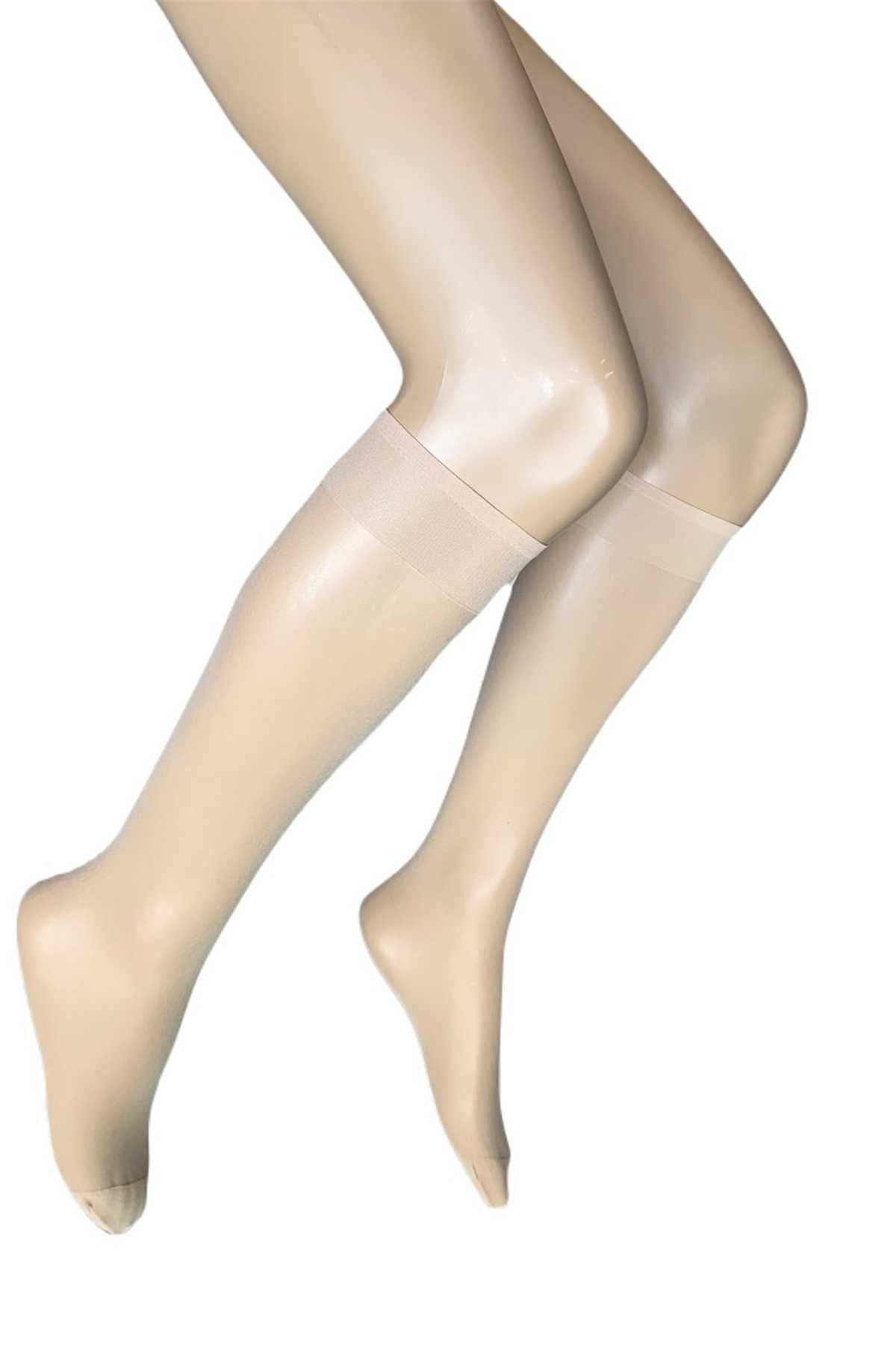 Shiny Knee High Women Socks 15 Denier Sahara 51