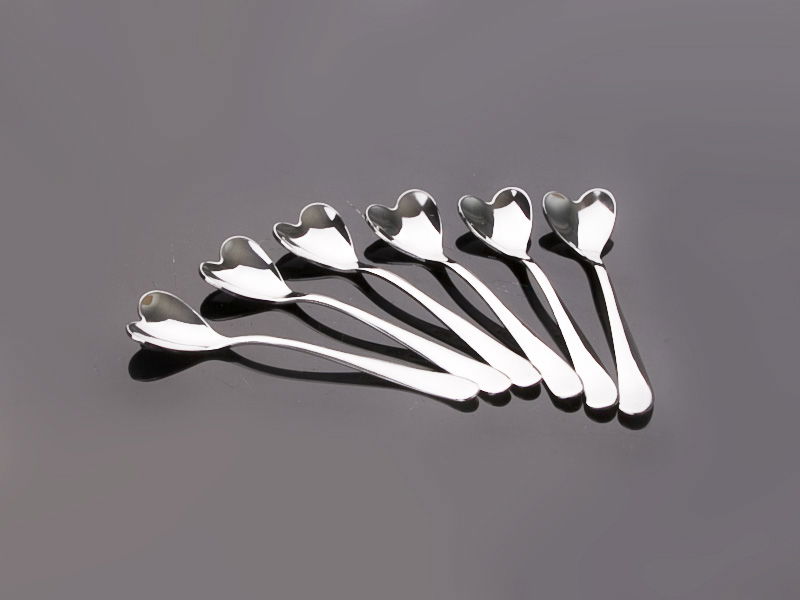 Ice Cream Spoon with Heart (6Pcs)