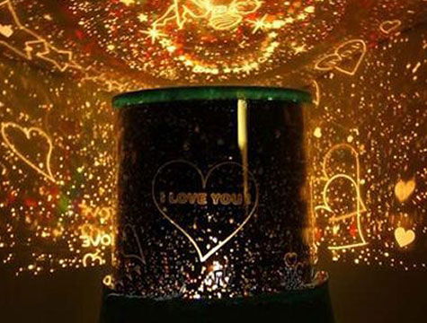 Star Love Projection Night Light