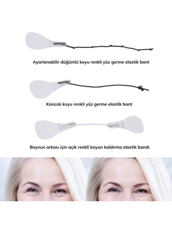 Face Lift Eye Neck Eyebrow Lift Band Set