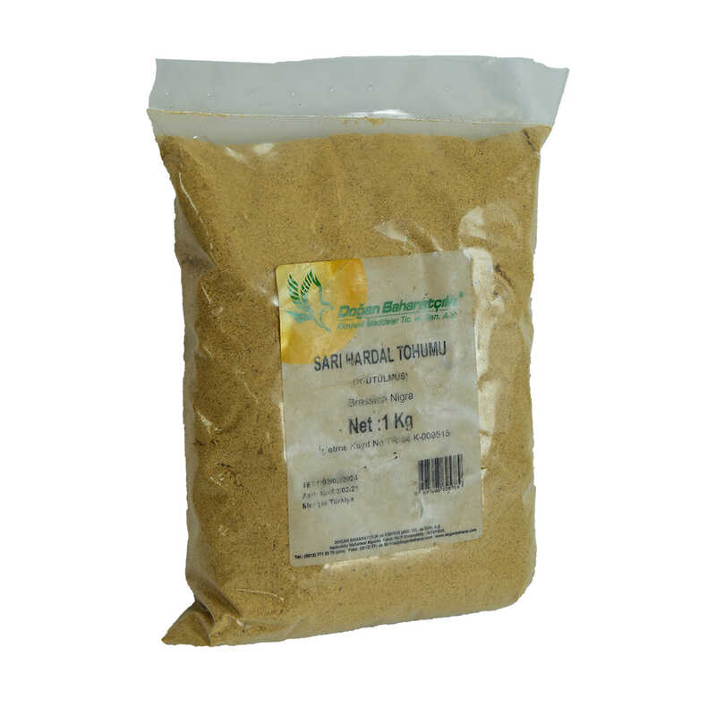 Mustard Seed Ground Natural Yellow 1000 Gr Package