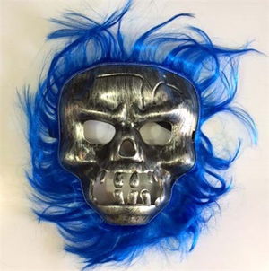 Halloween Dark Blue Hair Mask