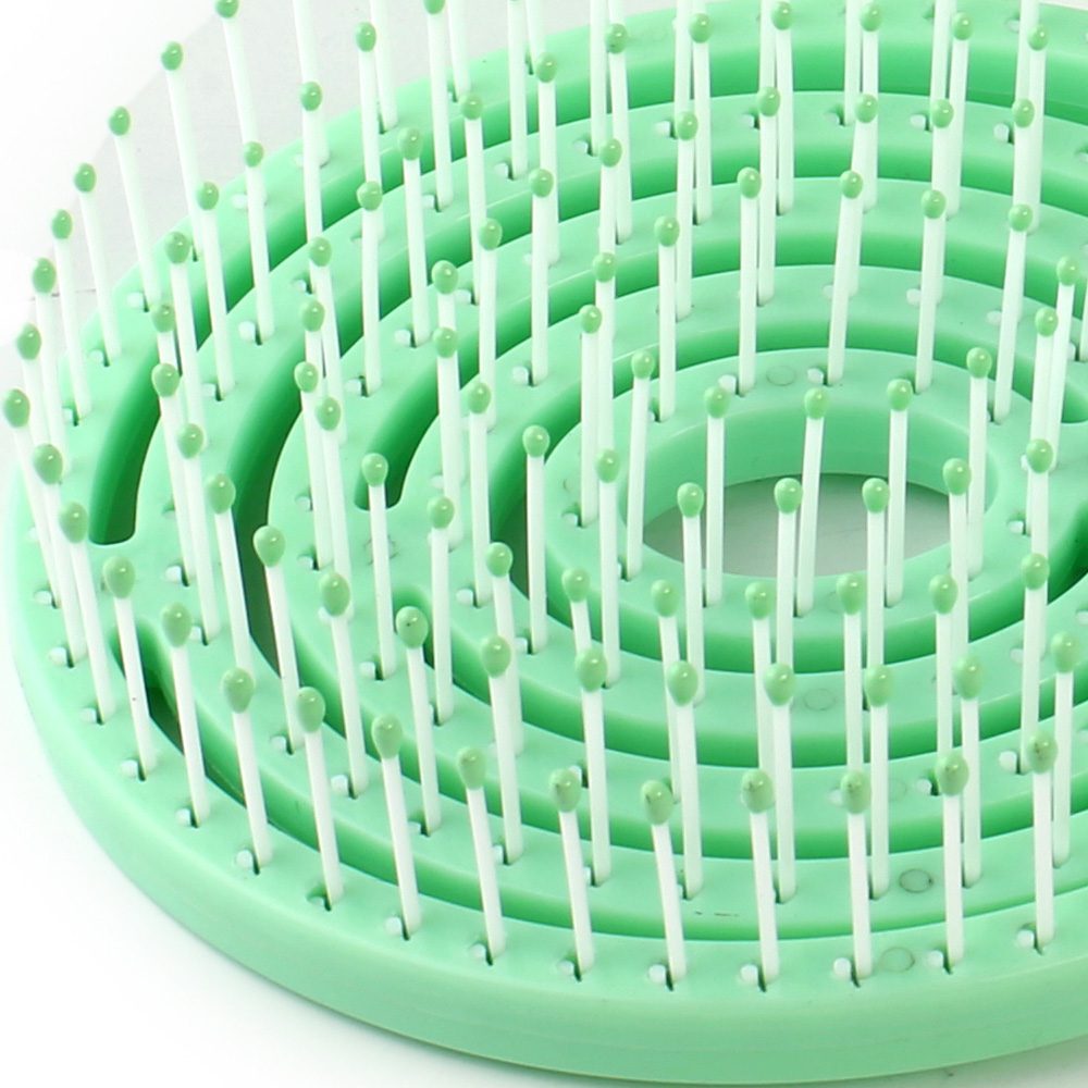 Special Hair Detangling Brush with Bun / Aqua Green / JT9212