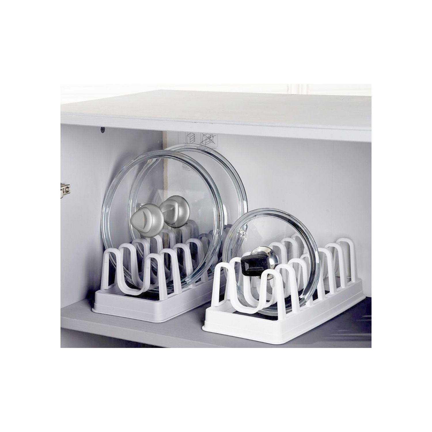 6 Compartment Pot Lid Rack - Pot Lid Organizer