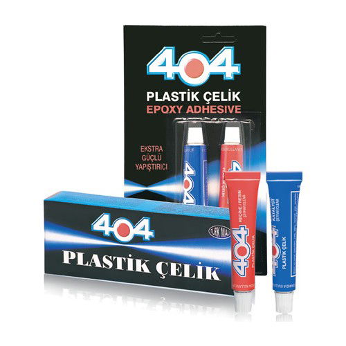 404 Plastic Steel Epoxy Adhesive Double Mixed 41 Gr Twin Tube