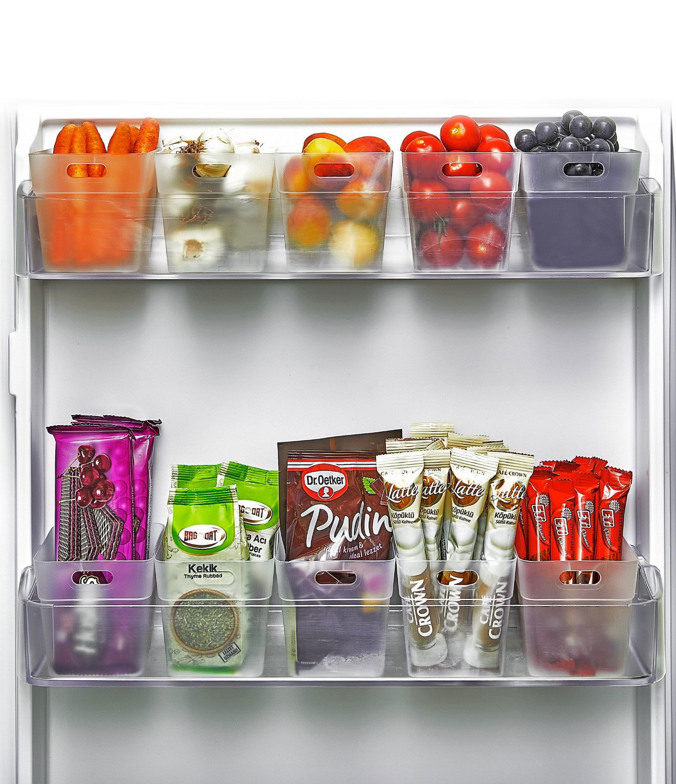 12-pack Fridge Mini Organizer Box Organizer - Fridge Lid Organizer