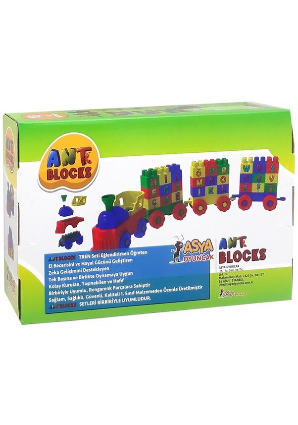 56 Piece Letter Train Blocks