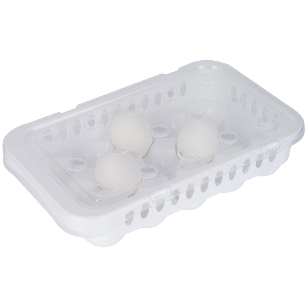 Hygienic Egg Storage Container 15 Compartments with Lid