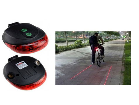 Bicycle Stop Light with Laser Safety Strip