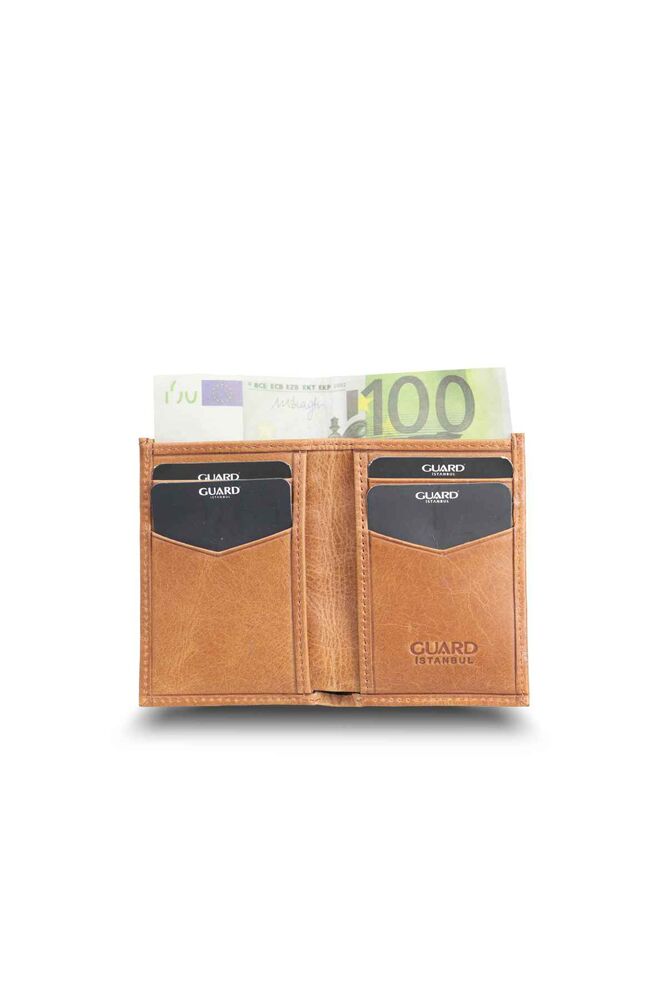 Antique Tan Slim Mini Leather Men's Wallet