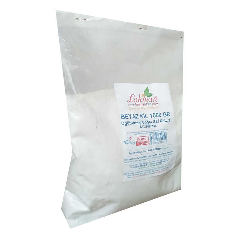 White Clay Ground Natural Pure Natural 1000 Gr Package