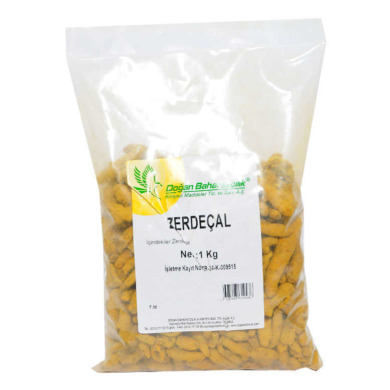 Turmeric Root Natural Grain 1000 Gr Package