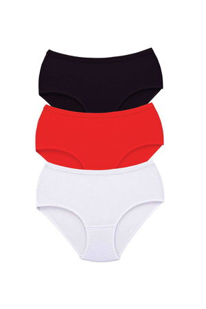 3Pcs Women High Waist Bato Thick Rubber Panties S3