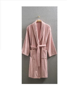 Cotton Single Bathrobe Powder