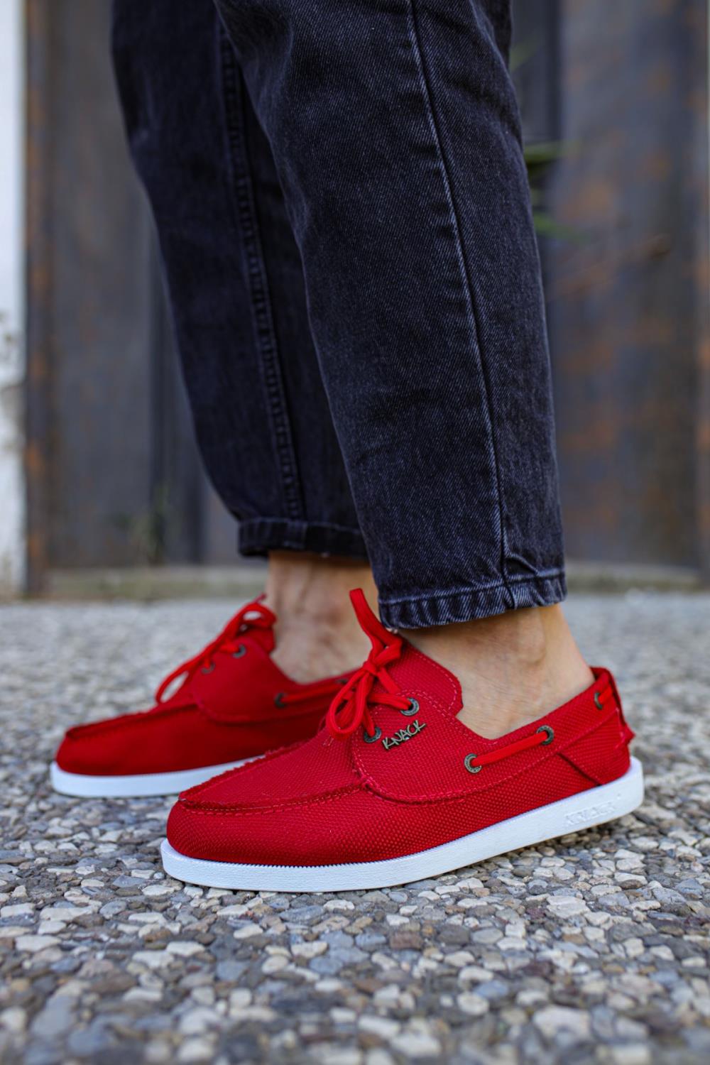 Seasonal Linen Shoes Red